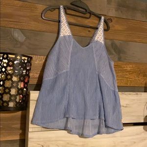 Cute Hollister Blue striped tank S